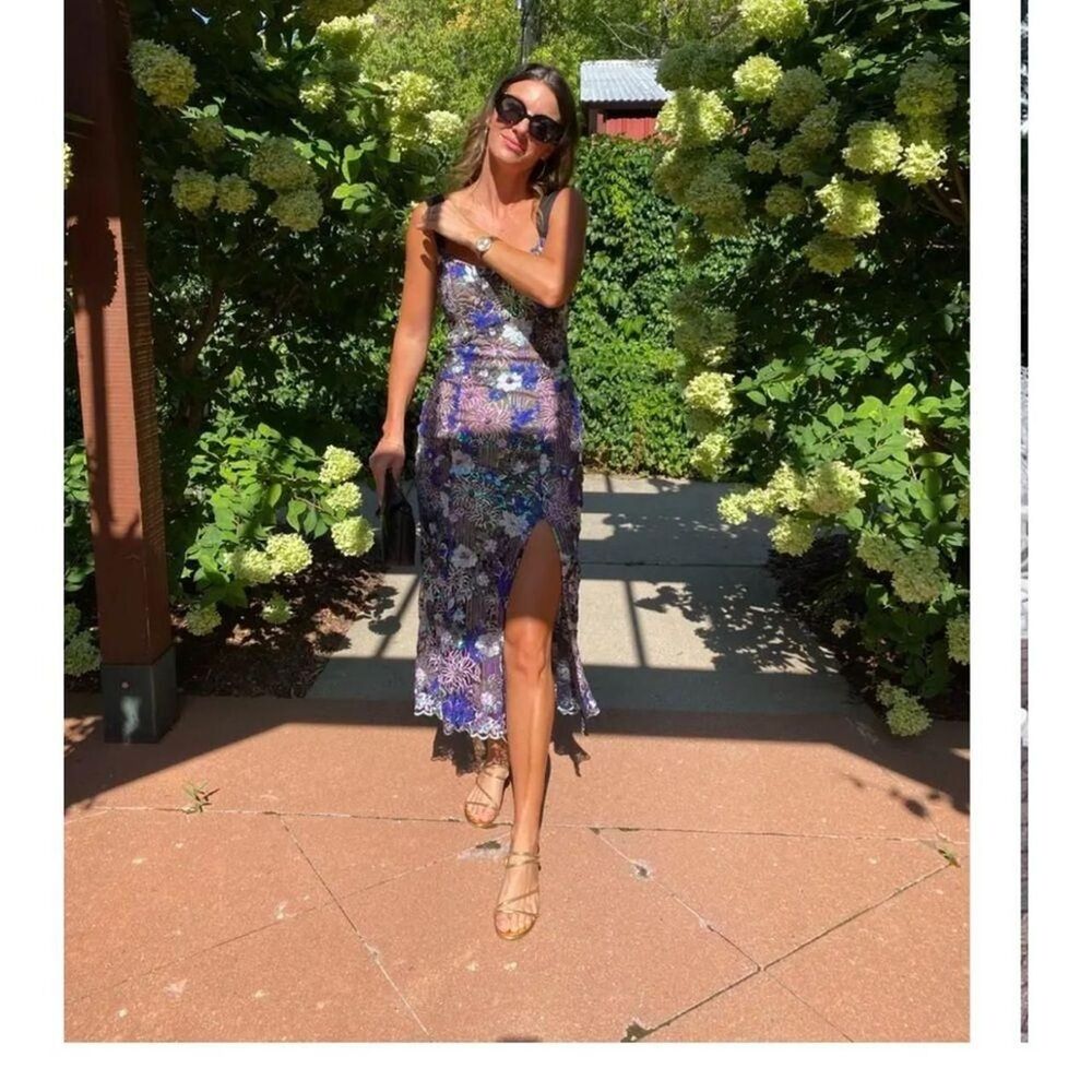 ELLIATT Paige Sequin Mesh Dress
